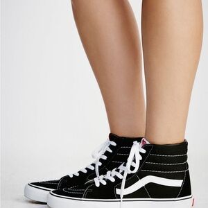 Vans Women's Black SK8 slim High-Top Sneakers. Sz 8.5